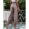 thumbnail image 2 of Eashery Women's Casual Linen Pants Light Baggy Jogger Relaxed Casual Cotton and Linen Women'S Linen Pants (Solid Color,Purple,L), 2 of 5
