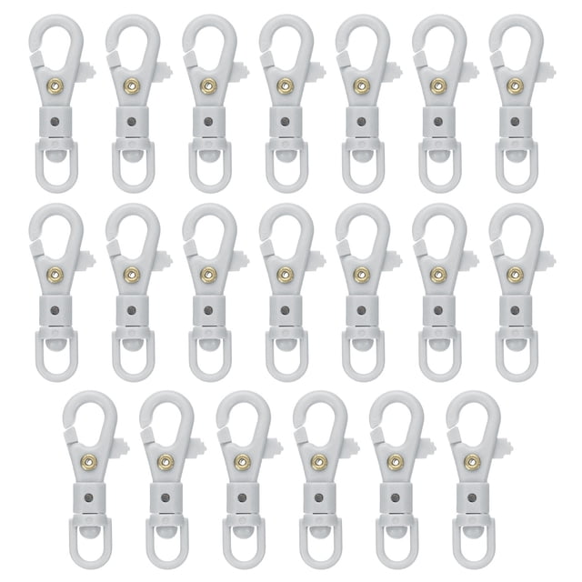Ganchos de Langosta de Plástico Uxcell, Clips de Activación de Lanyard, Gris
