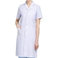 thumbnail image 4 of Lab Coat Female Costume Professional White Soft Comfortable Laboratory Coat for Short Sleeved S, 4 of 9