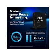 Intel Core Ultra 7 Processor 265K with 20 Cores and Up to 5.5 GHz Turbo Frequency