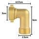 thumbnail image 2 of Conector de codo para manguera de jardín Apuakthei, extensor de manguera de 90 grados, adaptador de manguera de agua con codo de latón (paquete de 2)Conector de codo para manguera de jardín, 2 of 5