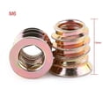 thumbnail image 2 of 20 piezas de insertos roscados para muebles de madera, tornillos con tuercas de inserción roscadas, sujetadores roscados de acero al carbono galvanizados [M8*15 mm], 2 of 5