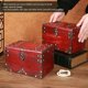 thumbnail image 4 of Caja De Almacenamiento De Madera, Exquisita Caja De Recuerdos De Joyería De Madera Con Bordes De aleación Artesanal Para El Hogar, 4 of 7