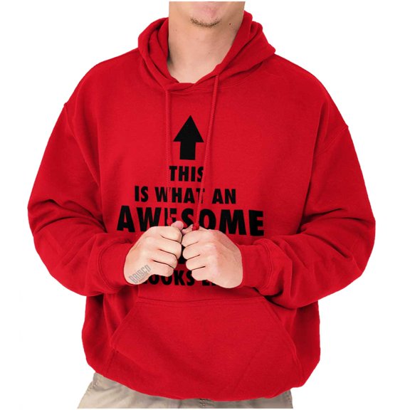 Fathers Day Looks Like Awesome Dad Men's Big & Tall Graphic Hoodie Brisco Brands 3X