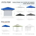 thumbnail image 4 of EAGLE PEAK Sunwall/Sidewall for 10x10 Straight Leg Canopy only, 1 Sidewall, Blue, 4 of 9