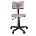 thumbnail image 3 of Urban Shop Swivel Mesh Chair, Good Vibes Only, 3 of 5