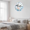 thumbnail image 5 of Wall Clock 14 inch Coastal Ocean Turtle Coral Battery Operated Clocks Silent Non-Ticking Wallclock Watercolor Blue Round Decorative Wall Clocks for Home Office School, 5 of 8
