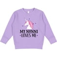 thumbnail image 2 of Inktastic My Nonni Loves Me Girl Unicorn Toddler Sweatshirt, 2 of 4