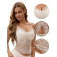 thumbnail image 3 of Unique Bargains Women's Lace Mesh Camisoles for Everyday Wear M Light Khaki, 3 of 6