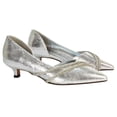 thumbnail image 5 of XY London Womens Kirsty Rhinestone Kitten Heel Court Pumps, 5 of 5