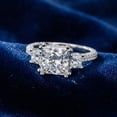 thumbnail image 3 of Pompeii Certified 5Ct Michelle Princess Cut Diamond Engagement Ring 14k Gold Lab Grown, 3 of 5