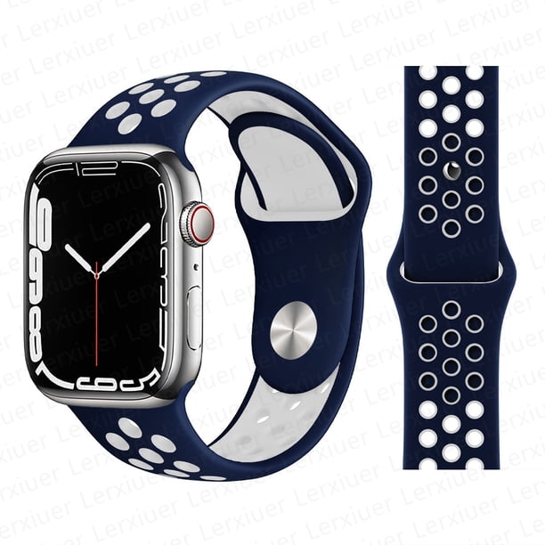 Correa para Apple Watch band 44mm 40mm 49mm 45mm 41mm 42mm 45 mm Pulsera deportiva de silicona correa iWatch Series Ultra 8 SE 7 6 5 4 3 Dengxun unisex