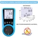 thumbnail image 2 of Contador de energía, vatímetro con protección contra sobrecarga, 3680 W, toma con gran pantalla LCD, color azul, 2 of 6