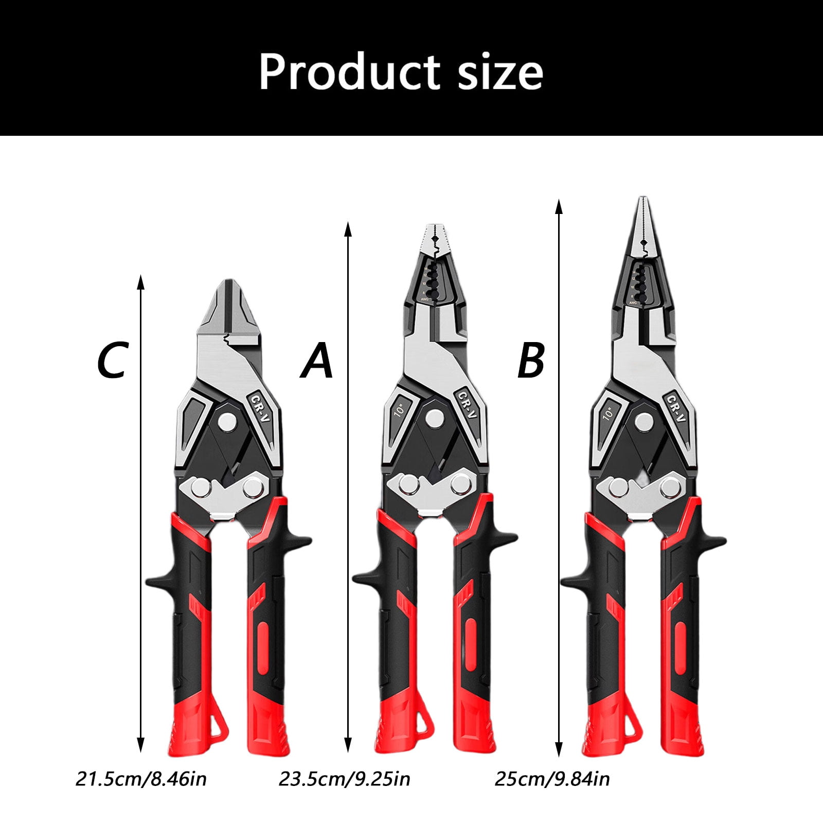 Multifunctional Wire Stripper Crimper Tool for Electrician Cable Work