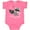 Hot Pink, variant on Inktastic Stealin' Your Heart Cute Raccoon Boys or Girls Baby Bodysuit