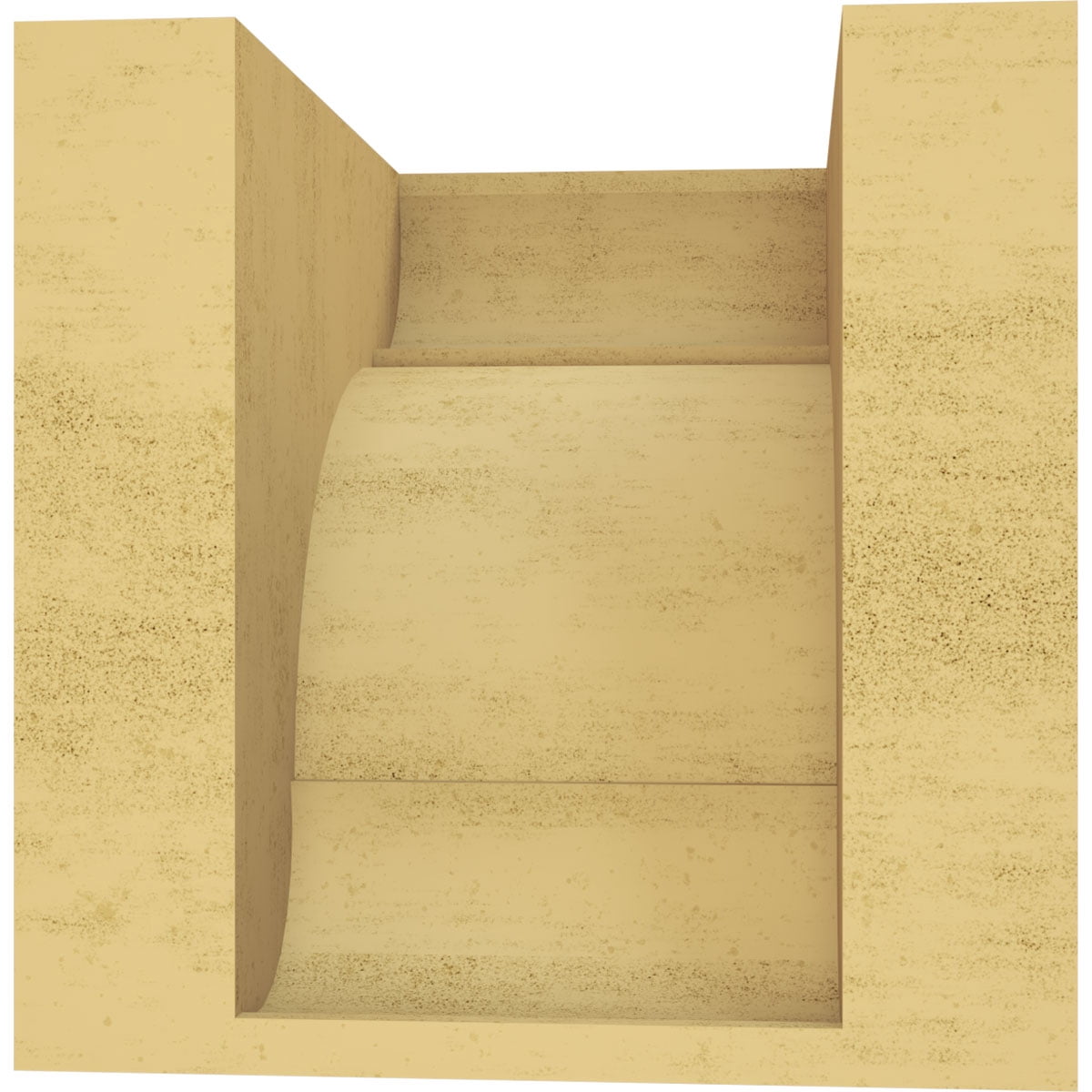 7"W x 7"D x 7"H Wide Bryant Rough Cedar Woodgrain TimberThane Corbel, Primed Tan