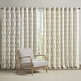 thumbnail image 2 of Madison Park Home Decor Geo Embroidered Window Curtain, 1 Piece 50x84", Gray, 2 of 8