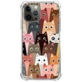 thumbnail image 1 of Colourful Cute Cat Case for iPhone 12 Pro Max,Aesthetic Art Design Pattern TPU Shock-proof Cover Case, 1 of 4