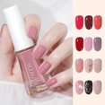 thumbnail image 2 of HEVIRGO 10ml Quick Drying Nail Polish Water-Based Tearable Sequins Baking Free Long Lasting Nail Polish for Female, 2 of 10