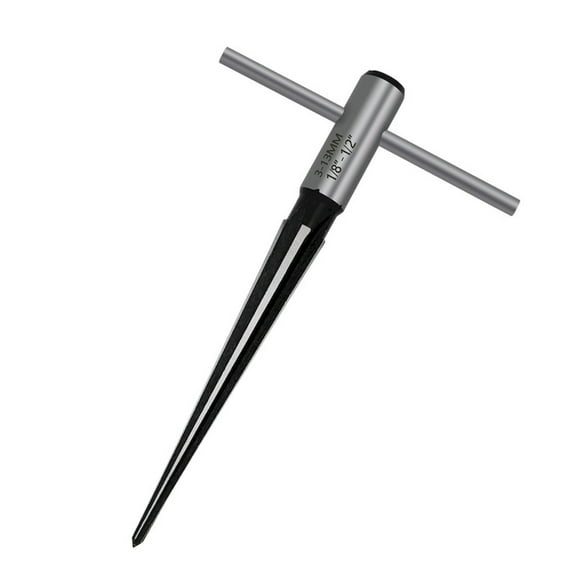 T-Handle Taper Reamer, Tapered Reamer 3-13Mm, T-Handle Tapered Straight Flute Reamer, 3-13Mm, For Wood And Plastic, Precise Hole Enlarging, Meiiso