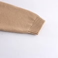 thumbnail image 5 of Glisme Knit Cardigan Sweater For Boys Fall Winter Children Cardigan Baby Solid Color Knitted Cardigan Coat Unisex Fashion Top Clothes Khaki , 12-18 Months, 5 of 6