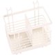 thumbnail image 1 of Soporte para utensilios de cocina Fregadero Estante de almacenamiento Caja de drenaje montada en la pared Palillos Jaula Cuchara Cuchillo y tenedor Estante de almacenamiento,Blanco TUNC Sencillez, 1 of 5