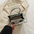 thumbnail image 2 of Bolsa De Hombro Bolso de mujer PU cuero acolchado Casual mujer monedero niñas embrague (plata) Sywqhk Para Estrenar, 2 of 8