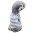 thumbnail image 2 of Cheers Thin Teddy Cartoon Pattern Cross Striped Four-legged Dog Clothes Pet Homewear, 2 of 2