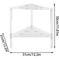 thumbnail image 4 of Transparent Acrylic Bathroom Bench | Representative Triangular Shower Foot - Compact Shower Bench, Waterproof Acrylic Double Tier Shower Caddies, Heavy Duty Bathroom Chairs Est,A, 4 of 4