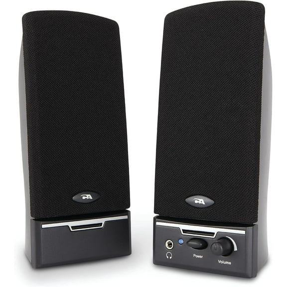 Cyber Acoustics CA-2014 Computer Speakers, Full Stereo Sound, Convenient Controls, Easy Setup