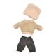thumbnail image 4 of Conjunto de Ropa para Muñecas de Peluche de 16 cm Hugo 3 Piezas con Capucha Sombrero Pantalones Accesorios, 4 of 10