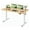 Light Wood, variant on SONGMY Electric Height Adjustable Standing Desk Large 55 x 24 Inches Sit Stand up Desk Home Office Computer Desk Memory Preset with T-Shaped Metal Bracke, Brown