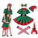 thumbnail image 1 of Disfraz de elfo navideño para madre e hijo, disfraz de Papá Noel para fiesta, ropa familiar de Año Nuevo para hombres, mujeres, niñas y niños, 1 of 5