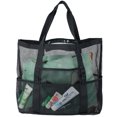 thumbnail image 4 of Muyoka Bolsa de playa de malla 600D Bolsa de malla de tela Oxford Bolsa de mano de playa Bolsa de almacenamiento con bolsillo Bolsa de playa de malla grande para viajes Vacaciones en la playa Muyoka Hogar, 4 of 7