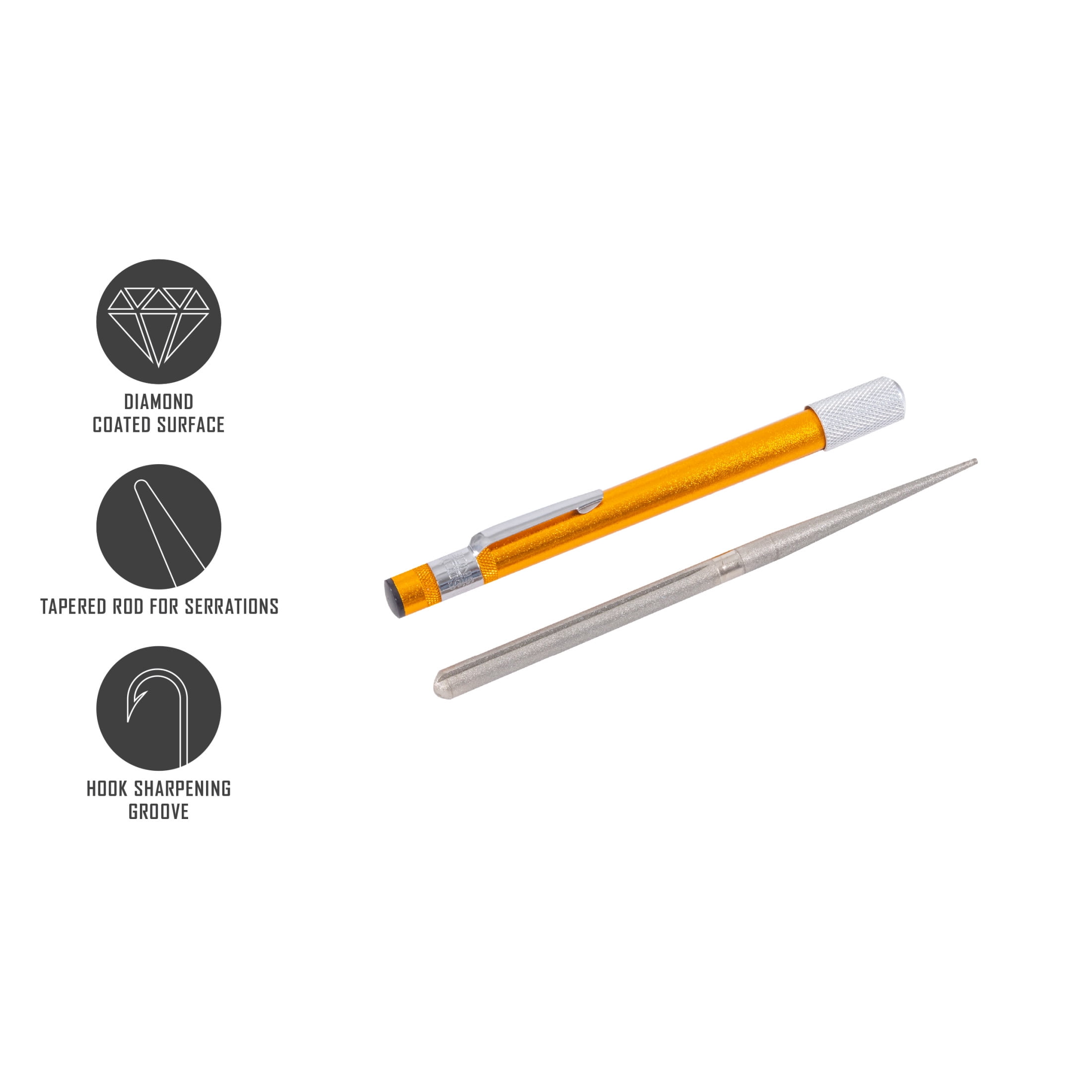 Smith’s DRET Diamond Retractable Sharpener – Gold
