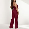 thumbnail image 3 of Solid Color Sleeveless Sparkly Slim Fit Fashion Jumpsuit For Women Womens Rompers Pants off Shoulder Outfits for Women Mesh Jumpsuit Denim Romper for Women Womens Rompers And Jumpsuits Dressy plus, 3 of 5