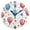 Black, variant on Balloons Stars Independence Day Round Wall Clock Silent Analog Battery Operated Black Pointer Home Decor 9.84" Diameter