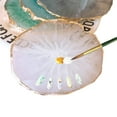 thumbnail image 3 of Resin Nail Art Palette Polish Mix Palette Paint Drawing Color Dish Golden Edge Manicure Display Board, 3 of 5