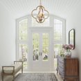 thumbnail image 3 of LNC Modern Gold Quatrefoil Chandelier, 4-Light 16 in Fixture for Dining Room & Foyer, 3 of 16