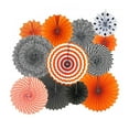 thumbnail image 4 of COMPUKAS Party-Decorations Paper Flowers Fan Black 12Pcs 15 X 15 X 0.4Inch, 4 of 8