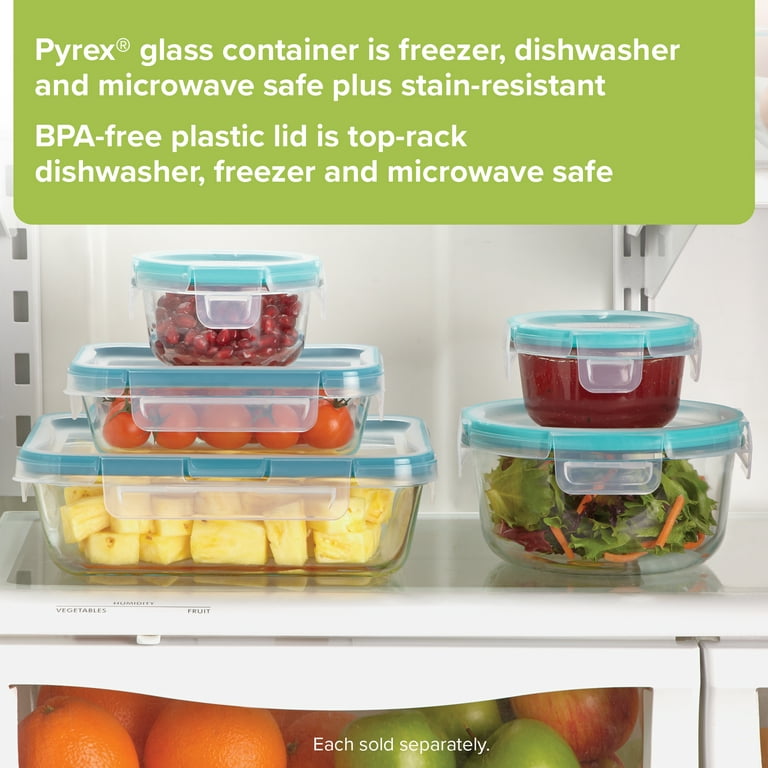Snapware Total Solutions 1-Cup Glass Square Storage Container (3-Pack)