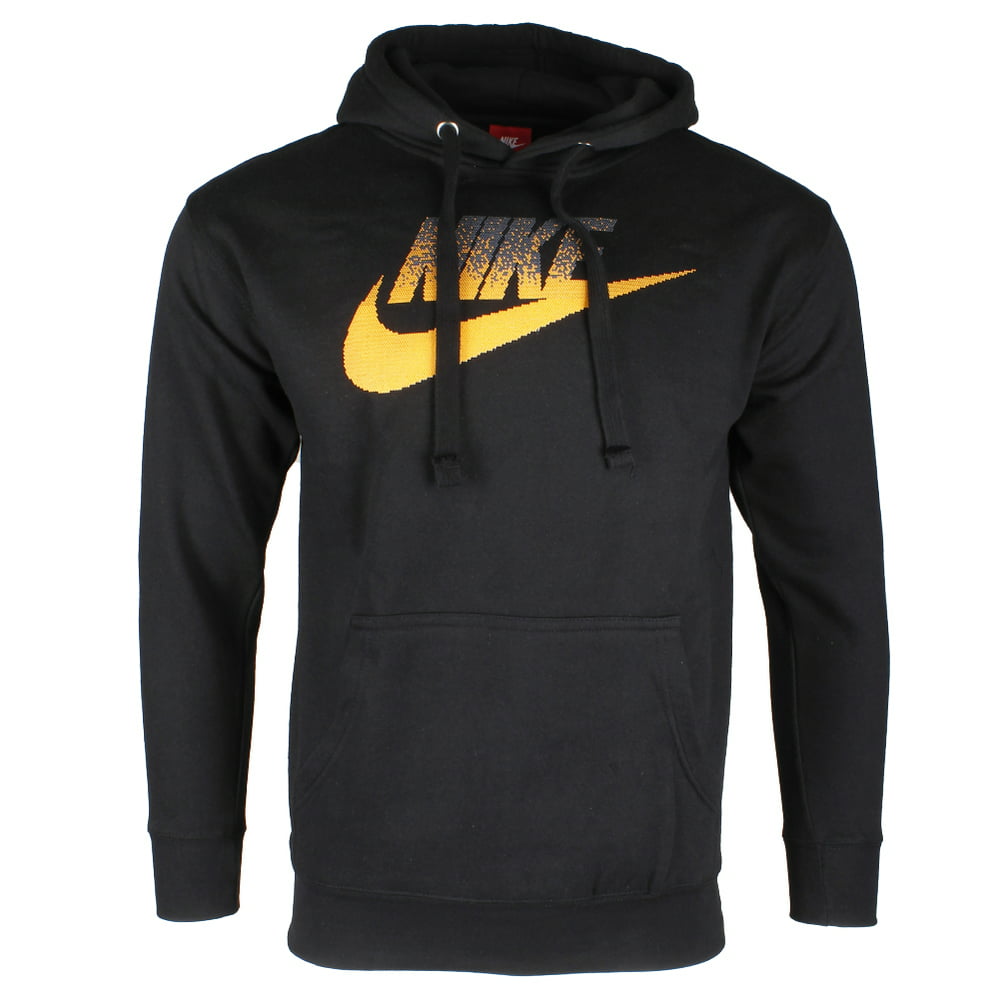 Nike - Nike Men's Long Sleeve Futura Graphic Logo Pullover Hoodie Black ...