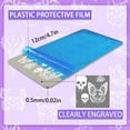 thumbnail image 2 of Juego de 5 placas para estampar uñas con diseños góticos: plantillas para manicura con luna, estrella, mariposa y flores., 2 of 7