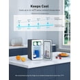 thumbnail image 3 of AstroAI Mini Fridge, Compact Refrigerator, Makeup Skincare Fridge 6L 8 Cans Portable Personal Cooler, 110V AC/12V DC Portable Thermoelectric Cooler and Warmer Fridge for Bedroom, Car, Gift for Dad, 3 of 8