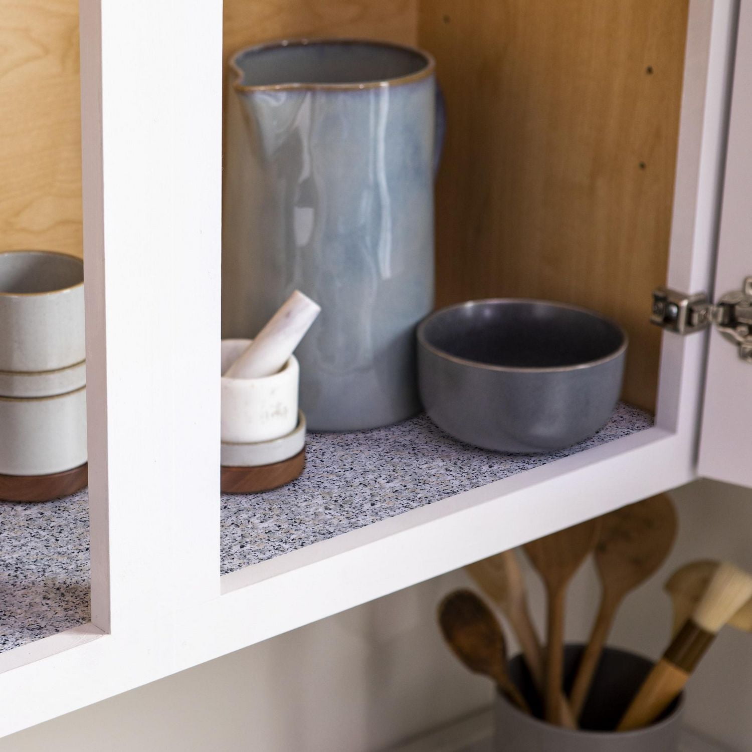 Smooth Top EasyLiner Brand Shelf Liner, Grey Granite, 12 in. x 10 ft., 12 in. x 10 ft.