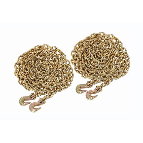 (2 Pack) 5/16 x 16 Grade 70 Transport Chain MADE IN USA Flatbed Trailer