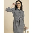 thumbnail image 5 of Moomaya Long Sleeve Spread Collar Shirt Cotton Dress -Women's Casual Shirt Dress, 5 of 9