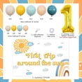 thumbnail image 2 of First Trip Around the Sun Birthday Decorations, Boho Sun 1st Birthday Balloon Garland Kit with Sun Backdrop Number 1 Foil Balloon for Sun Themed First Birthday Supplies, 2 of 6