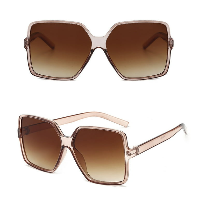 Baberdicy Sunglasses Womens Ladies Sunglasses Personality Big Frame Sunglasses Fashion Sunglasses Sunglasses Coffee