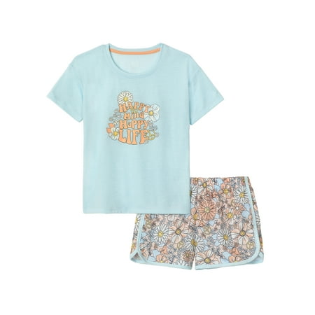 

Wonder Nation Baby and Toddler Girl Poly Pajama Set 2-Piece Sizes 12M-5T